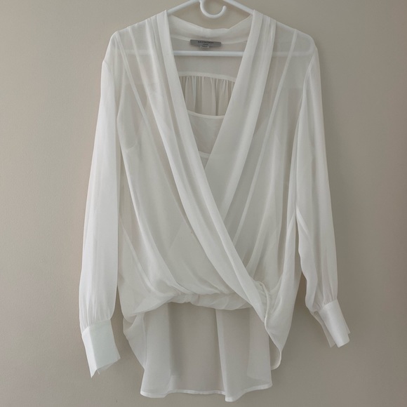 All Saint crossover long sleeves women’s shirts Size L - Picture 1 of 7